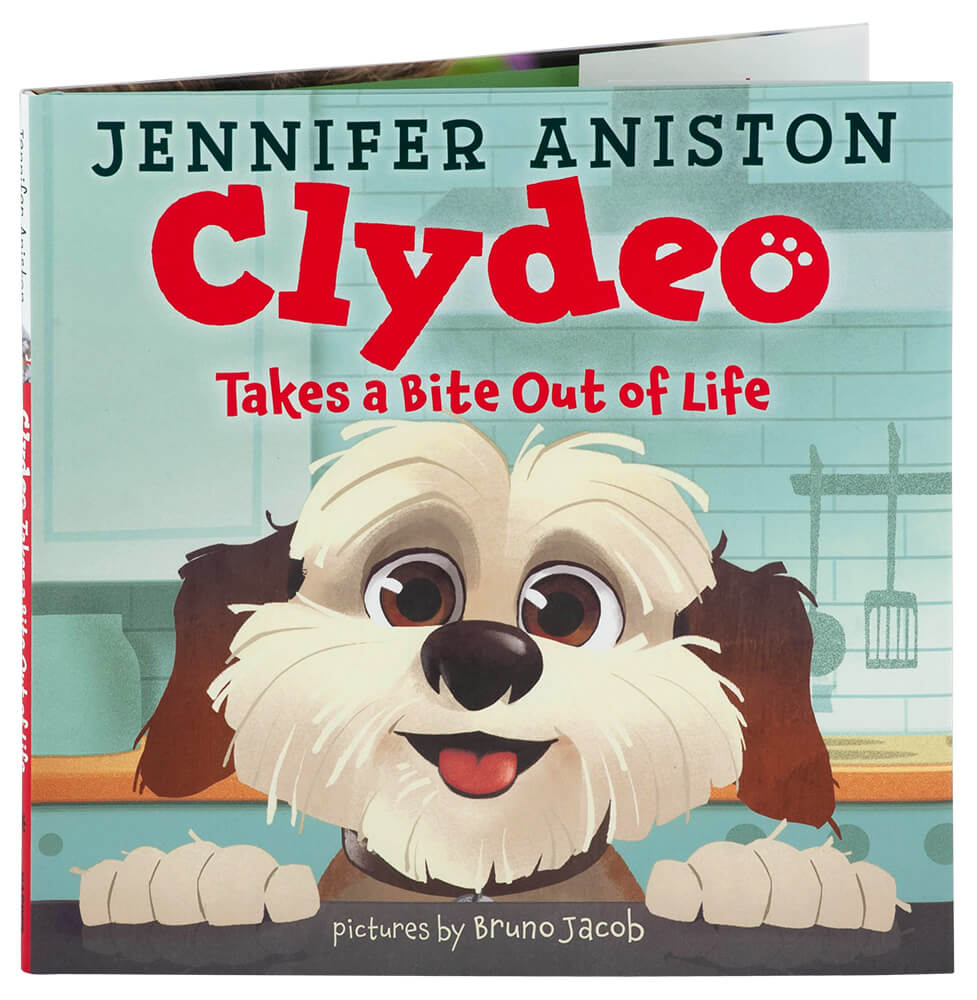 UBKANI600 Clyde Takes a Bite Out of Life Hardcover Book by Jennifer Aniston
