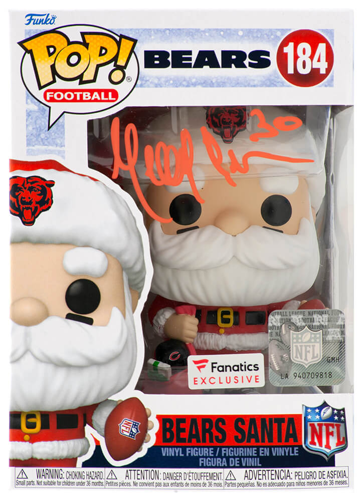 BROFUN310 Mike Brown Signed Chicago Bears Santa Funko Pop Doll 184