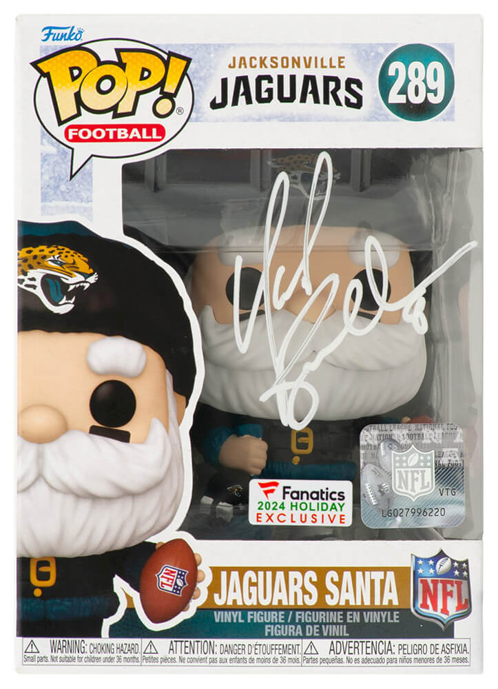 BRUFUN300 Mark Brunell Signed Jacksonville Jaguars Santa Funko Pop Doll 289