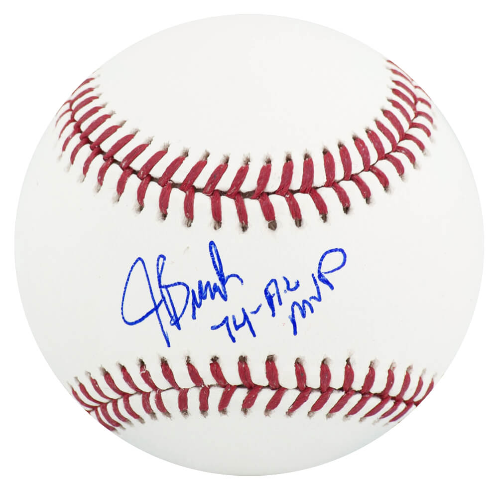 BURBSB103 Jeff Burroughs Signed Rawlings MLB Baseball with 74 AL MVP