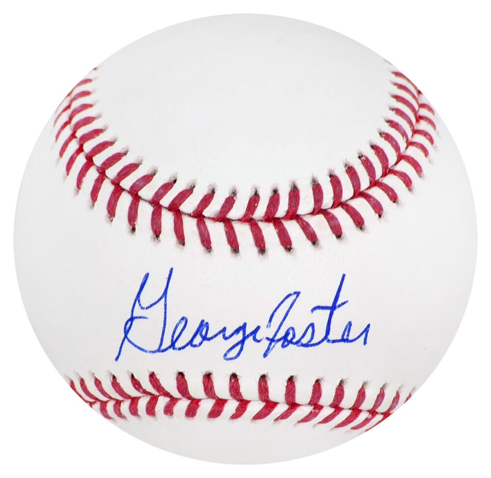 FOSBSB100 George Foster Signed Rawlings Official MLB Baseball