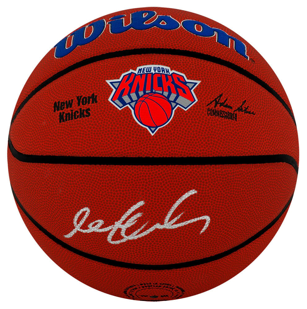 MARBSK210 Stephon Marbury Signed Wilson York Knicks Logo NBA Basketball