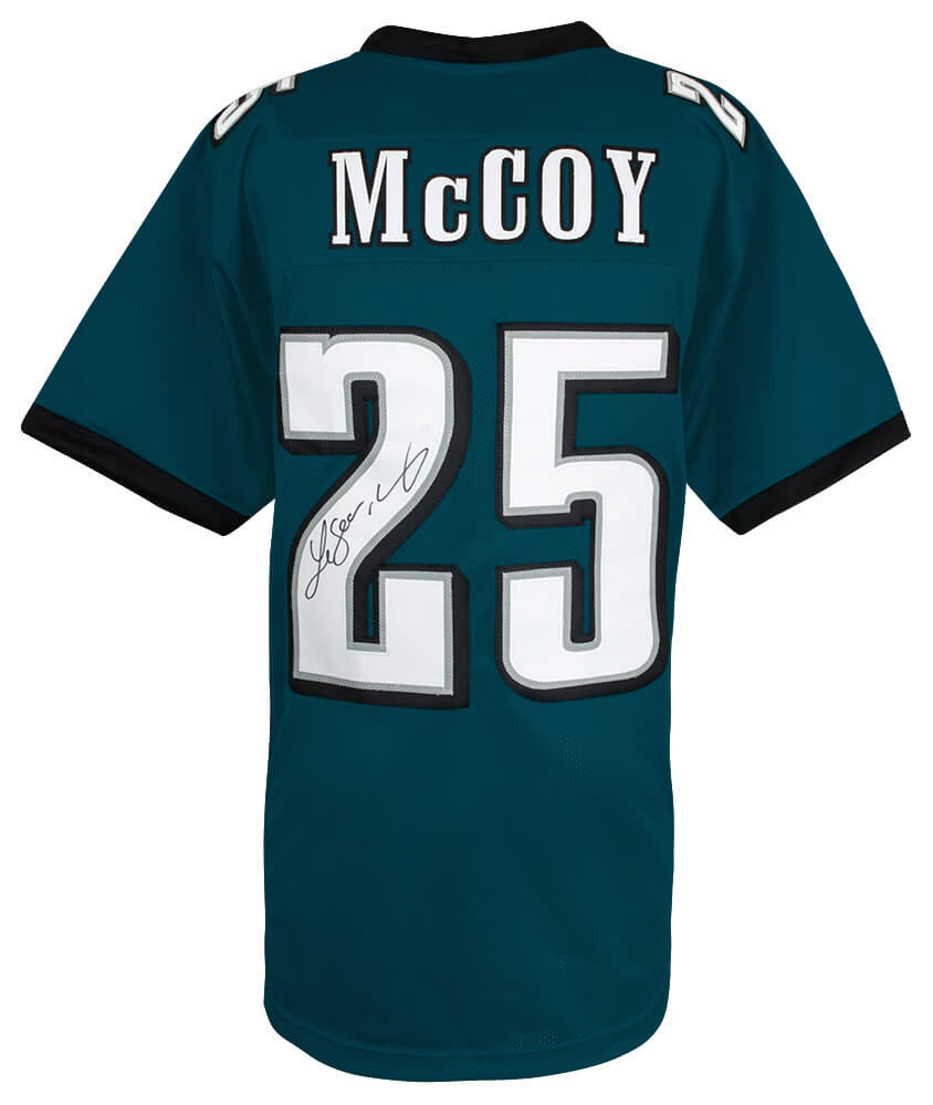 MCCJRY312 LeSean McCoy Signed Green Custom Football Jersey