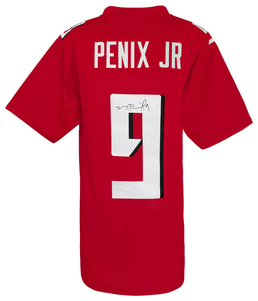 PENJRY301 Michael Penix Jr. Signed Red Custom Football Jersey