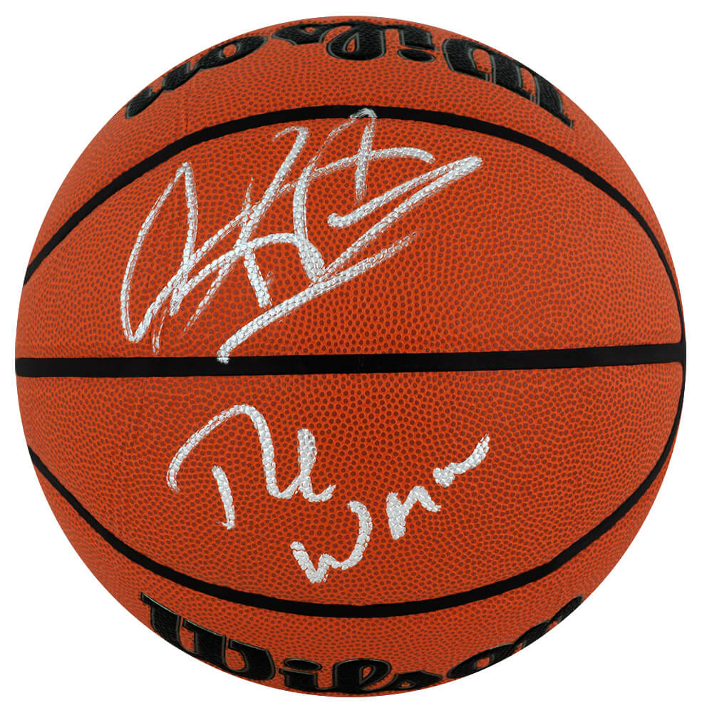 RODBSK235 Dennis Rodman Signed Wilson NBA Basketball with The Worm - Indoor & Outdoor