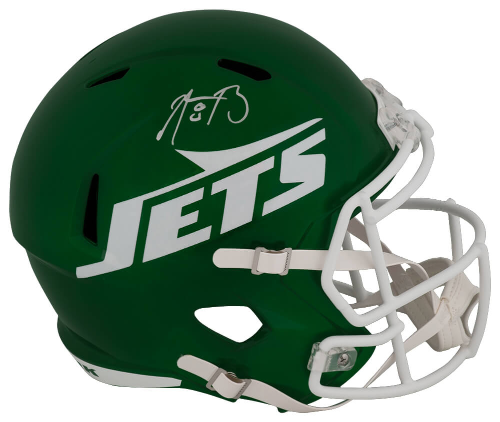 RODREP302 Aaron Rodgers Signed York Jets 2024 Green Riddell Full Size Speed Replica Helmet - Fanatics