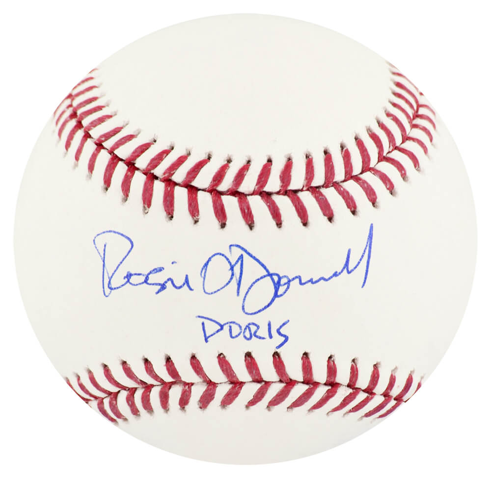 ODOBSB500 Rosie O Donnell Signed Rawlings Official MLB Baseball with Doris