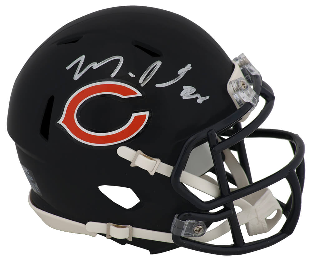 SWEMIN300 Montez Sweat Signed Chicago Bears Riddell Speed Mini Helmet