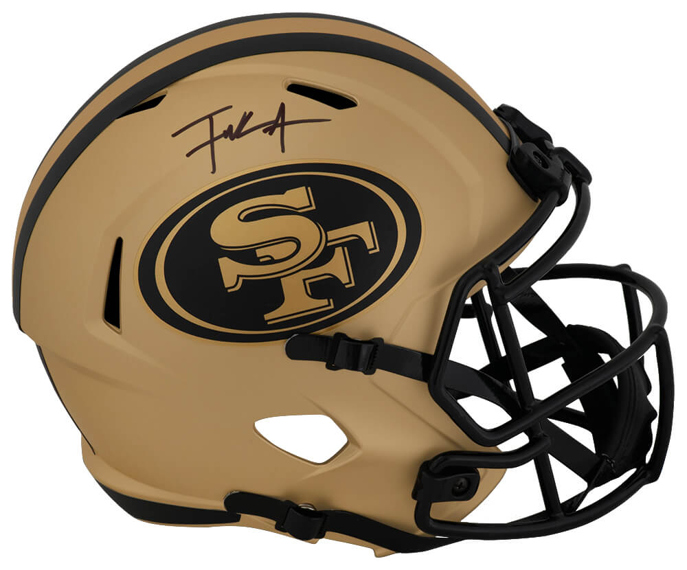 GORREP309 Frank Gore Signed San Francisco 49ers Rave Riddell Speed Replica Helmet - Full Size
