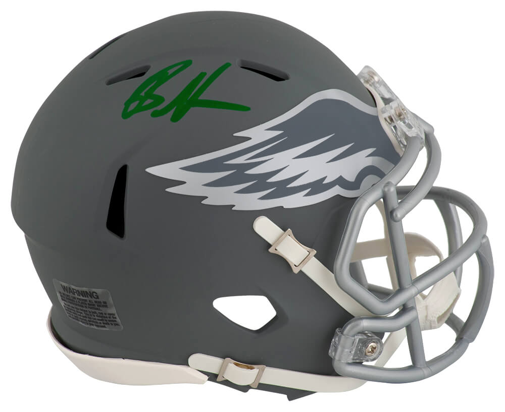 GRAMIN330 Brandon Graham Signed Philadelphia Eagles Slate Riddell Speed Mini Helmet