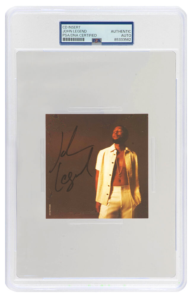 LEGCUT500 4 x 4 in. John Legend Signed Legend CD Insert - PSA & DNA Encapsulated