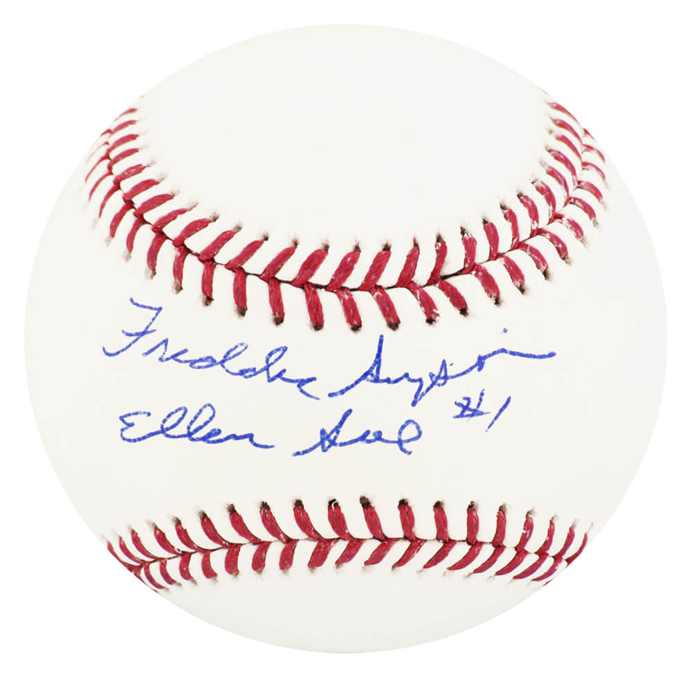 SIMBSB500 Freddie Simpson Signed Rawlings Official MLB Baseball with Ellen Sue