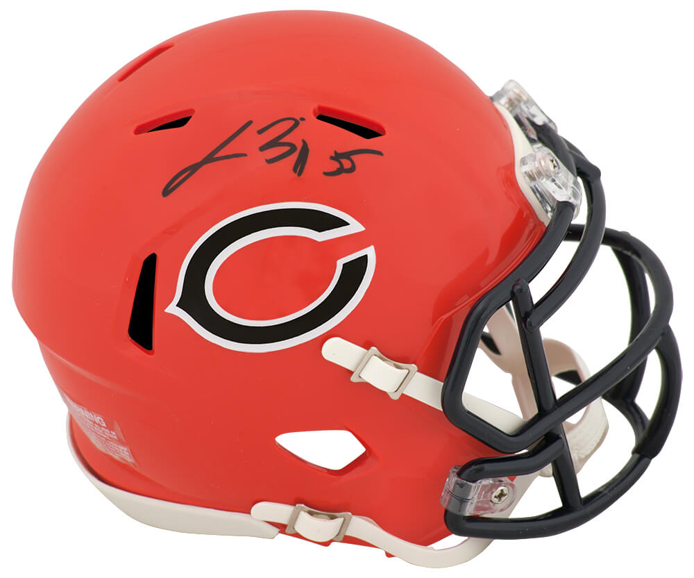 BRIMIN303 Lance Briggs Signed Chicago Bears 2022 Alternate Orange Riddell Speed Mini Helmet