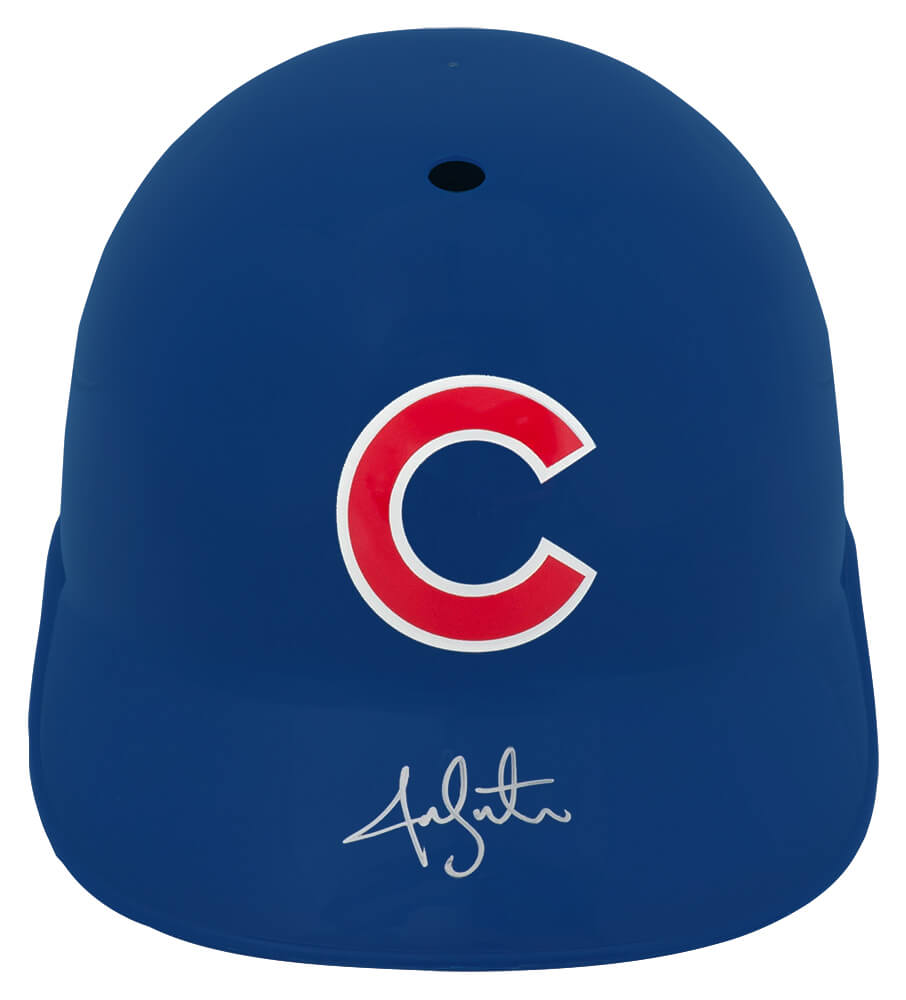 LESBTH100 Jon Lester Signed Chicago Cubs Souvenir Replica Batting Helmet
