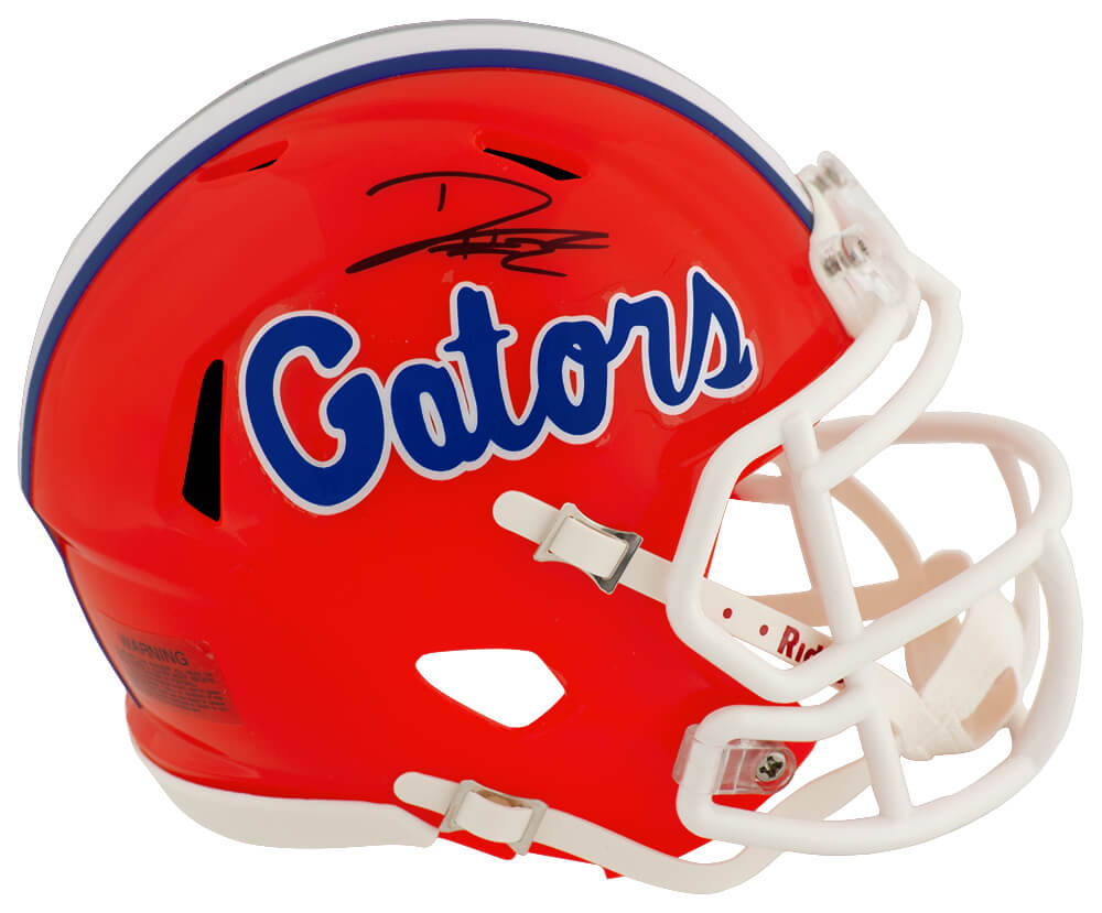 LAGMIN300 DJ Lagway Signed Florida Gators Orange Riddell Speed Mini Helmet