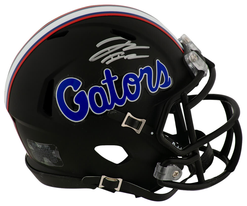 LAGMIN301 DJ Lagway Signed Florida Gators Black Riddell Speed Mini Helmet