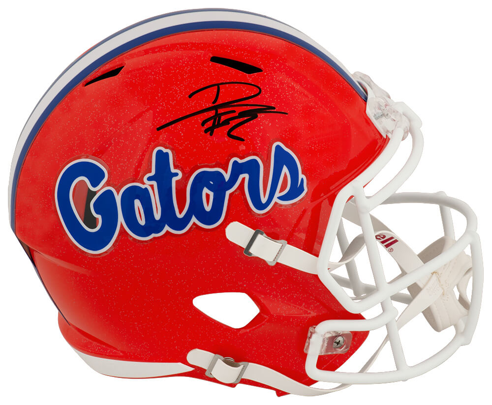 LAGREP300 DJ Lagway Signed Florida Gators Orange Riddell Full Size Speed Replica Helmet