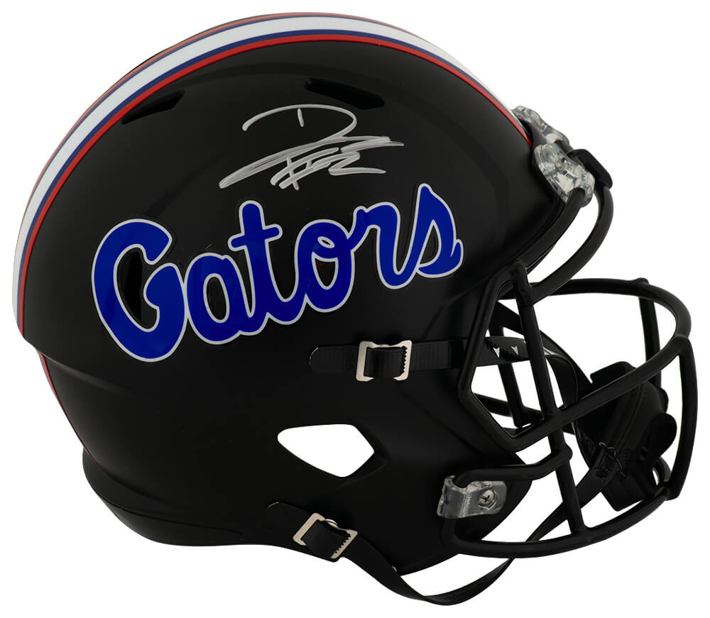 LAGREP301 DJ Lagway Signed Florida Gators Black Riddell Full Size Speed Replica Helmet