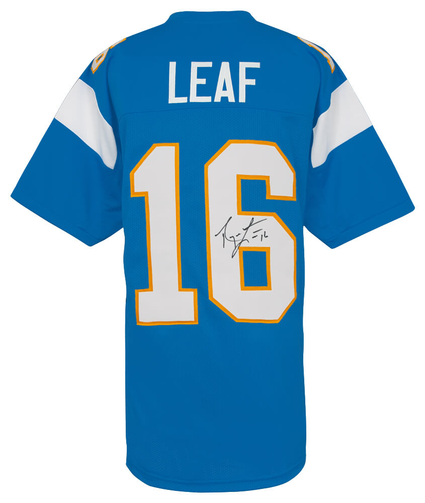 LEAJRY301 Ryan Leaf Signed Powder Blue Custom Football Jersey