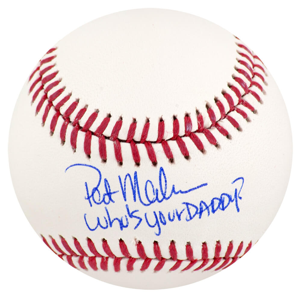 MAHBSB101 Patrick Mahomes Sr. Signed Rawlings Official MLB Baseball with Who is Your Daddy