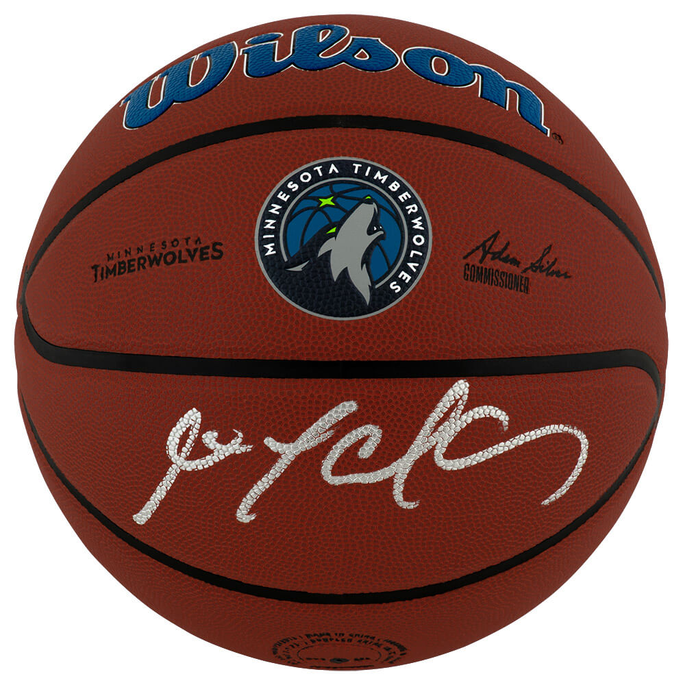 MARBSK211 Stephon Marbury Signed Minnesota Timberwolves Logo Wilson NBA Basketball
