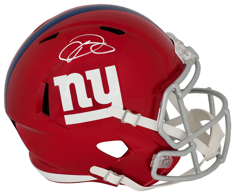 BECREP302 Odell Beckham Jr Signed   York Giants Flash Riddell Full Size Speed Replica Helmet