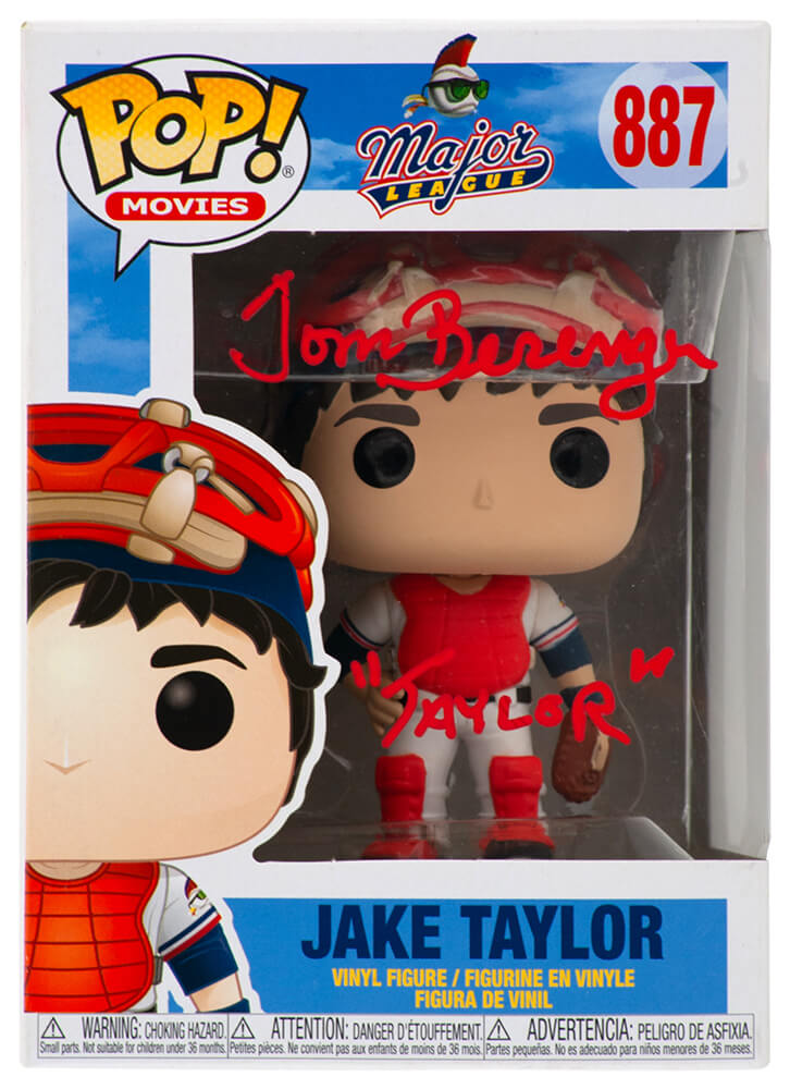 BERFUN500 Tom Berenger Signed Major League Jake Taylor Funko Pop Doll - No.887 with Taylor