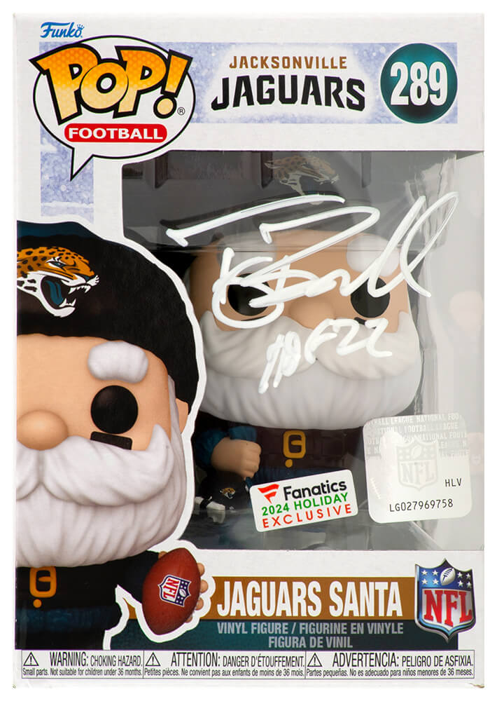 BOSFUN311 Tony Boselli Signed Jacksonville Jaguars Santa NFL Funko Pop - No.289 with HOF-22