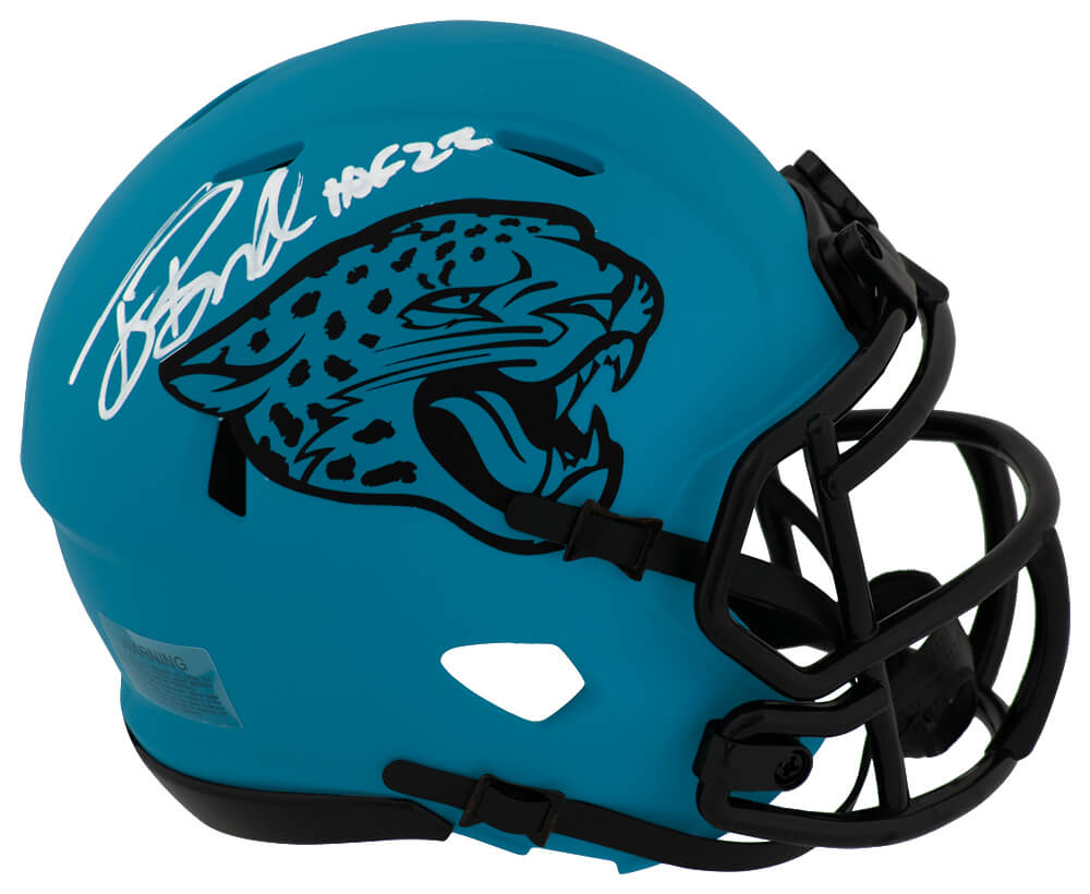 BOSMIN331 Tony Boselli Signed Jacksonville Jaguars Rave Riddell Speed Mini Helmet with HOF-22