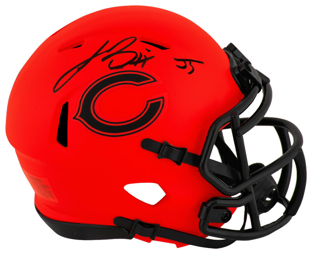 BRIMIN305 Lance Briggs Signed Chicago Bears Rave Riddell Speed Mini Helmet