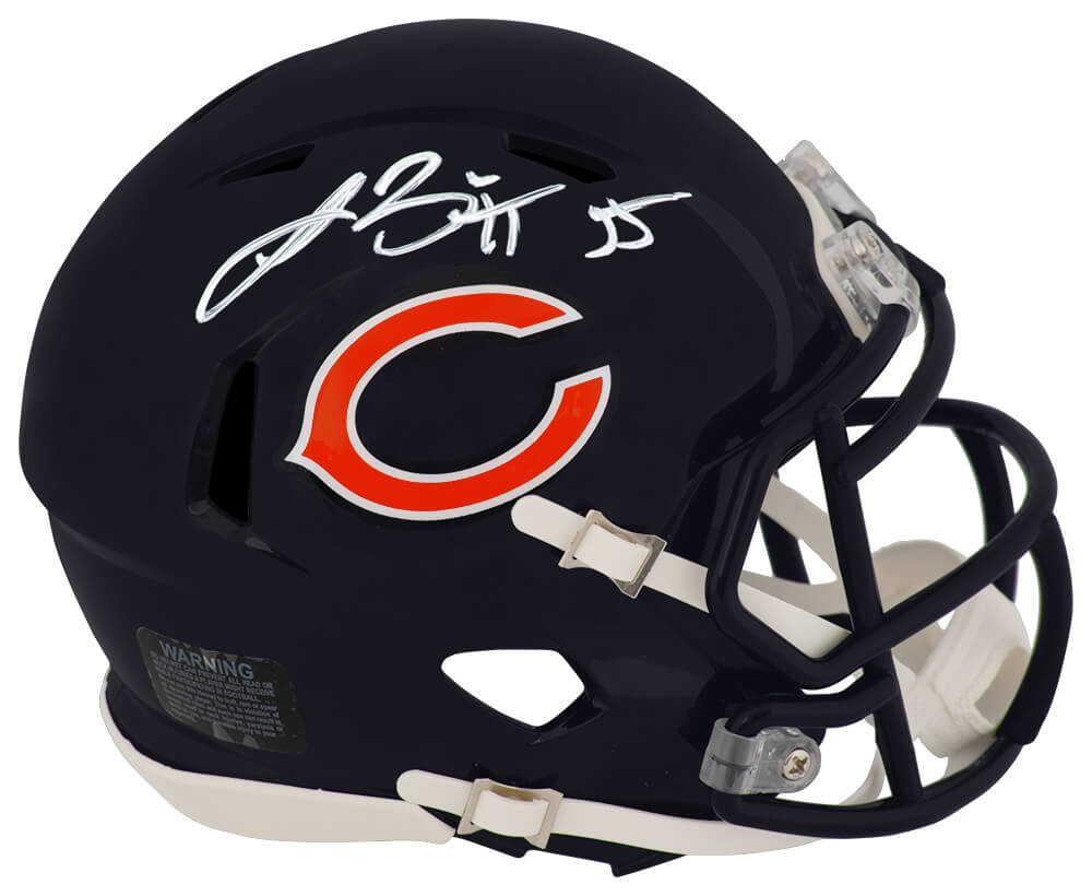 BRIMIN306 Lance Briggs Signed Chicago Bears Riddell Speed Mini Helmet - White