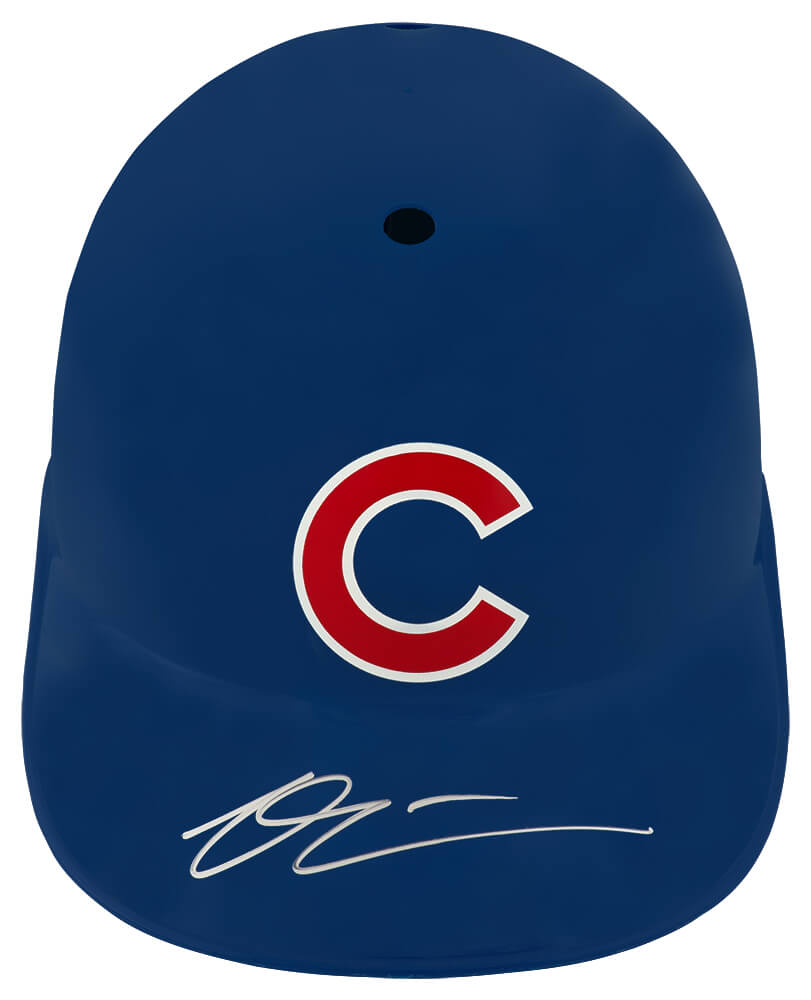 CAIBTH100 Owen Caissie Signed Chicago Cubs Souvenir Replica Batting Helmet