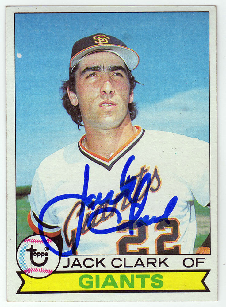 CLACAR100 Jack Clark Signed San Francisco Giants 1979 Topps Baseball Trading Card - No.512