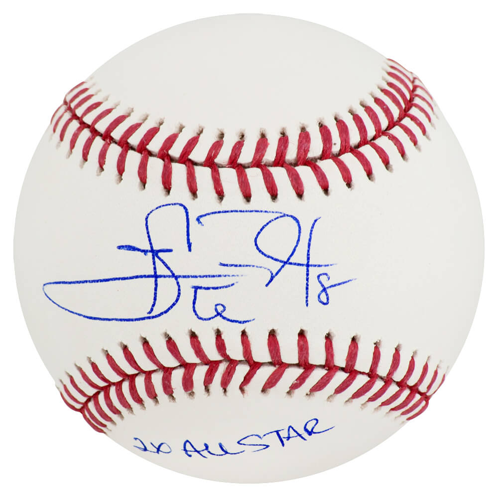 EVEBSB101 Carl Everett Signed Rawlings Official MLB Baseball with 2x All Star