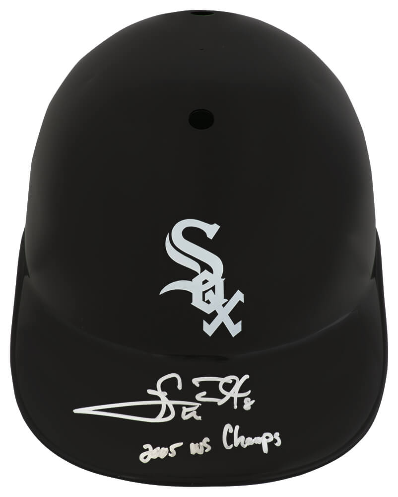 EVEBTH100 Carl Everett Signed Chicago White Sox Souvenir Replica Batting Helmet with 05 WS Champs