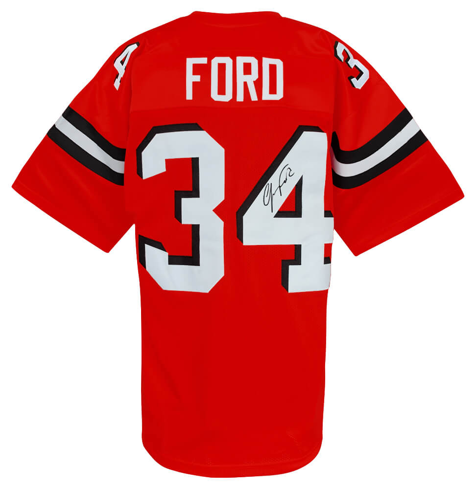 FORJRY320 Jerome Ford Signed Orange Custom Football Jersey