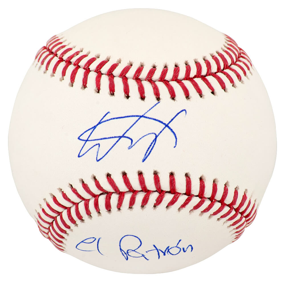 FRABSB113 Wander Franco Signed Rawlings Official MLB Baseball with El Patron - JSA