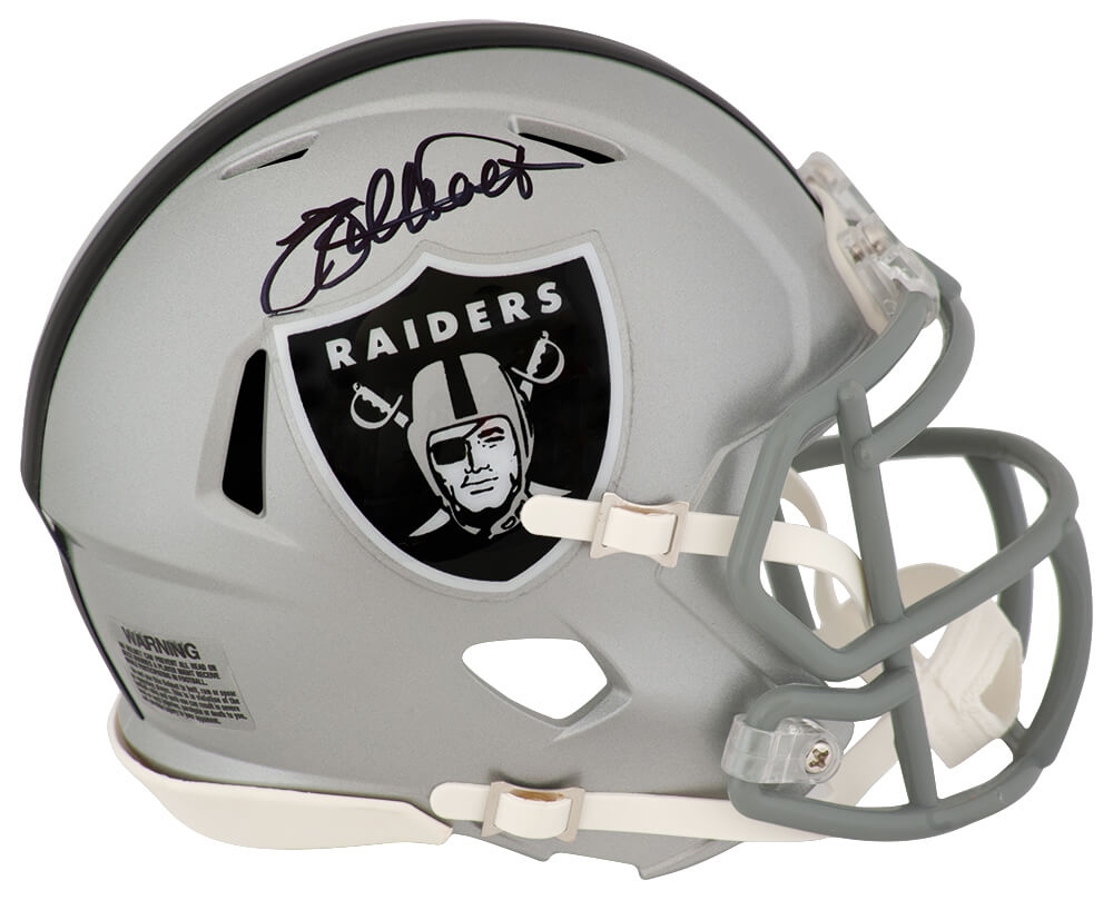 GAUMIN308 Willie Gault Signed Oakland Raiders Riddell Speed Mini Helmet