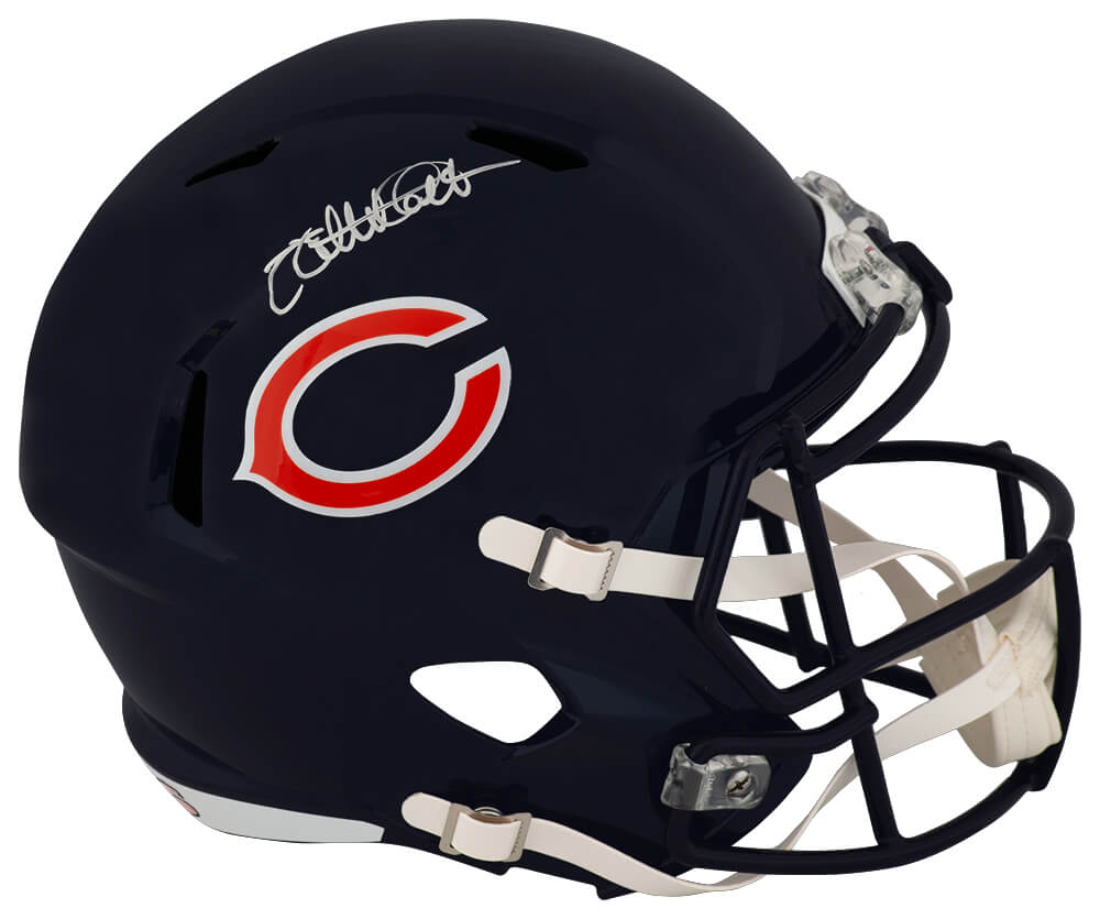 GAUREP301 Willie Gault Signed Chicago Bears Riddell Full Size Speed Replica Helmet - White
