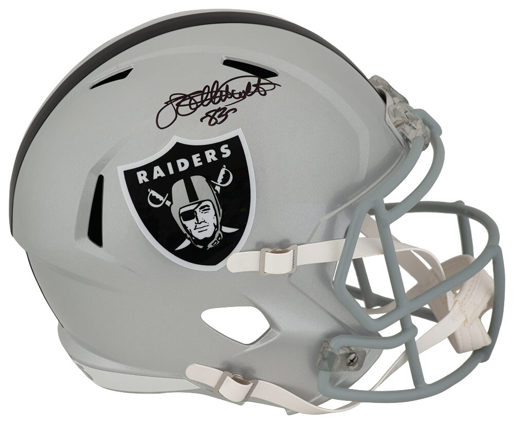 GAUREP304 Willie Gault Signed Oakland Raiders Riddell Full Size Speed Replica Helmet