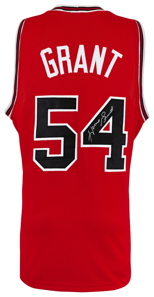 GRAJRY201 Horace Grant Signed Red Custom Basketball Jersey