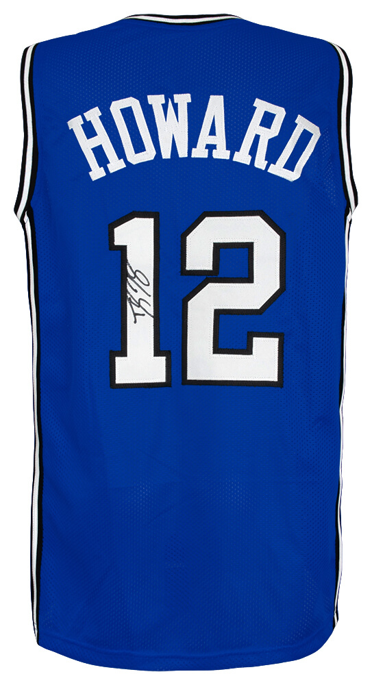 HOWJRY200 Dwight Howard Signed Blue Custom Basketball Jersey - Extra Large