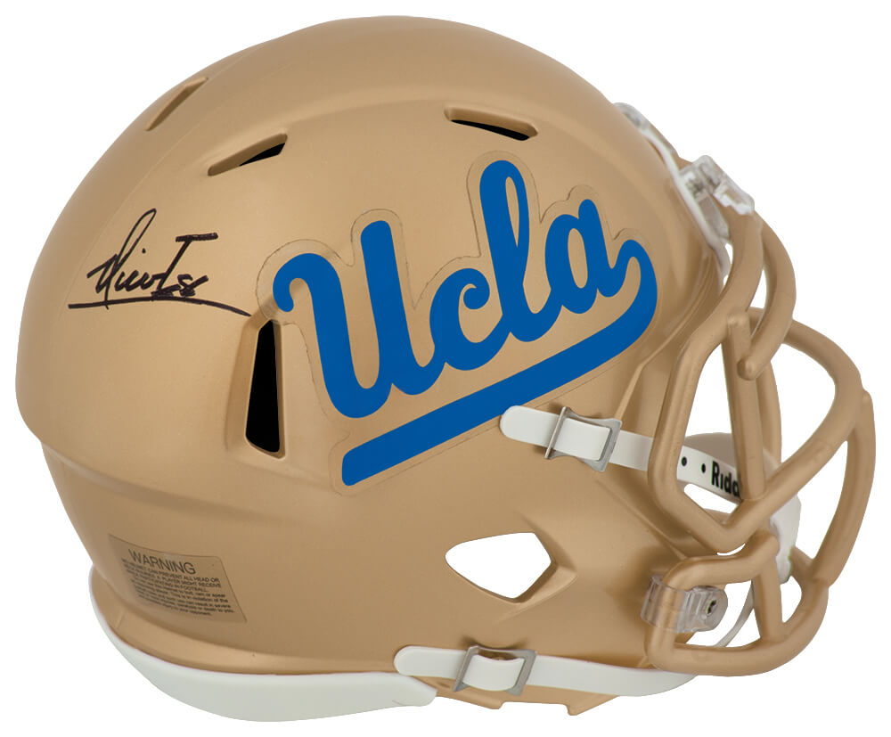 IAMMIN301 Nico Iamaleava Signed UCLA Riddell Speed Mini Helmet