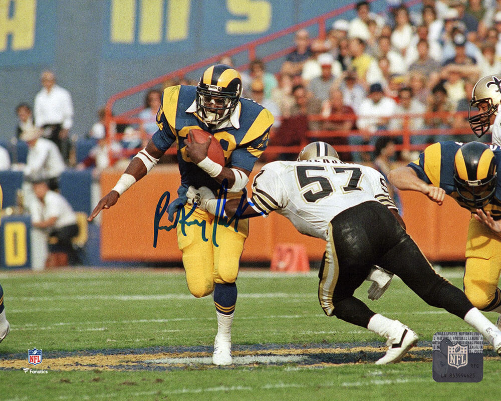 JAC08P328 8 x 10 in. Rickey Jackson Signed   Orleans Saints vs Los Angeles Rams Photo