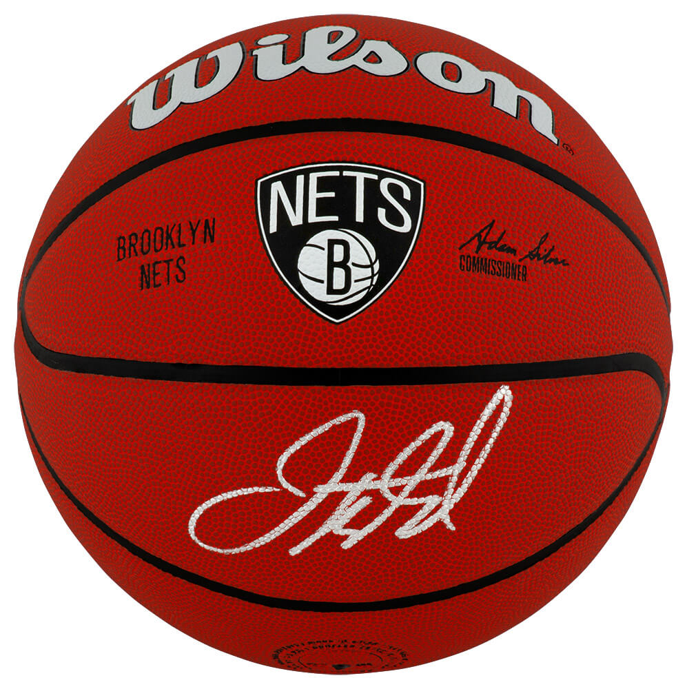 KIDBSK204 Jason Kidd Signed Brooklyn Nets Logo Wilson NBA Basketball