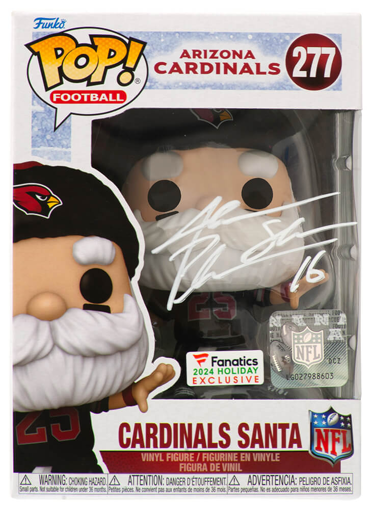 PLUFUN310 Jake Plummer Signed Arizona Cardinals Santa Funko Pop Doll - No.277 with Snake