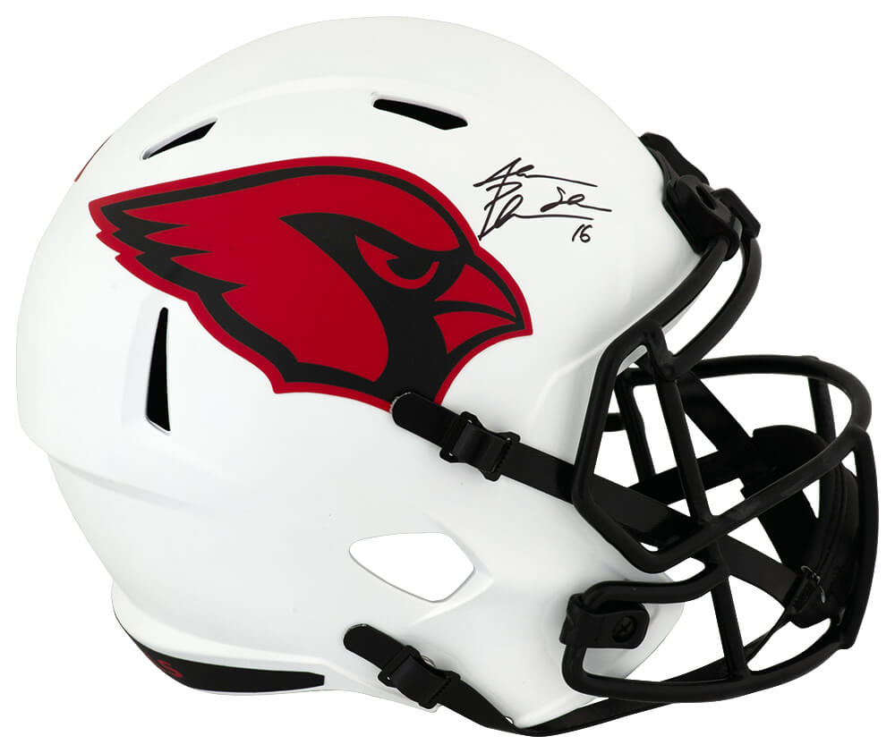 PLUREP337 Jake Plummer Signed Arizona Cardinals Lunar Eclipse Riddell Full Size Speed Replica Helmet with Snake