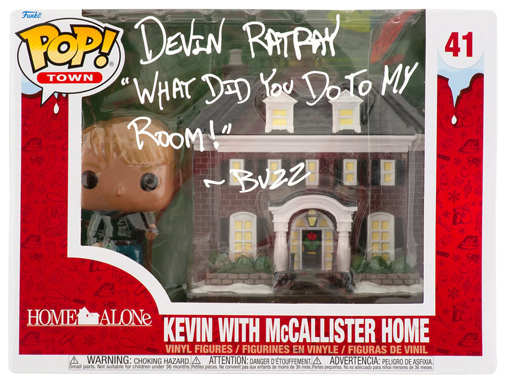 RATFUN500 Devin Ratray Signed Home Alone Kevin with McCallister Home Funko Pop - No.41 with Quote