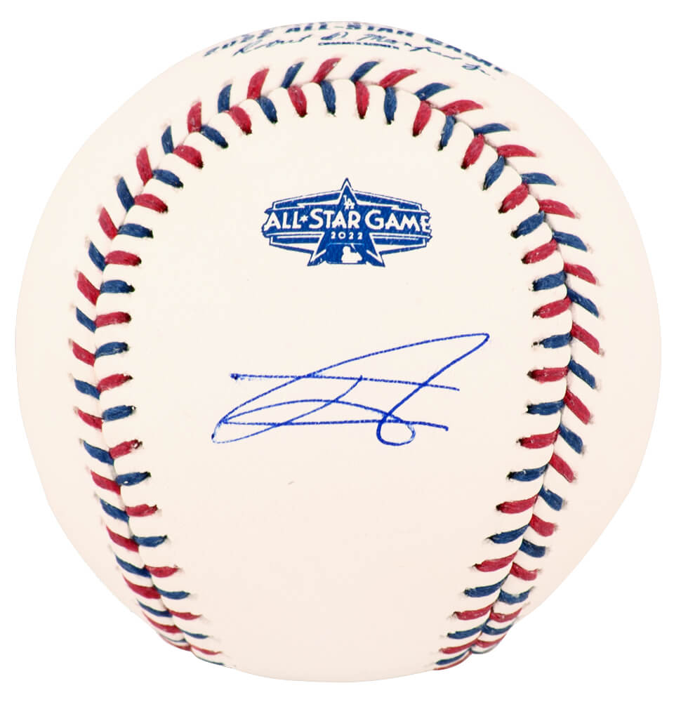RODBSB121 Julio Rodriguez Signed Rawlings 2022 All Star Game Logo MLB Baseball - Beckett