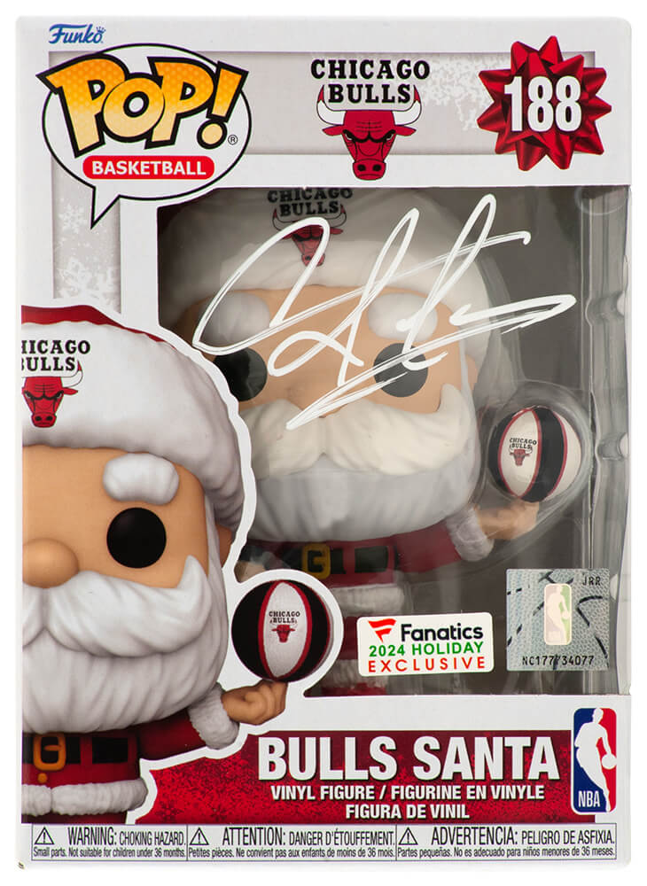RODFUN205 Dennis Rodman Signed Chicago Bulls Santa Funko Pop Doll - No.188